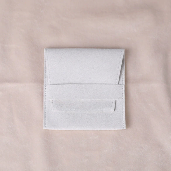 Velvet Doublesided Velvet Bracelet Snap Flap Bag Printed Logo Jewelry Packaging Bag