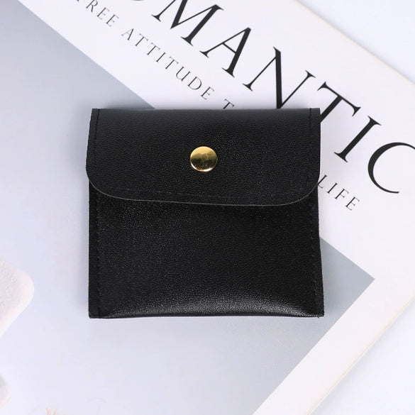Velvet Doublesided Velvet Bracelet Snap Flap Bag Printed Logo Jewelry Packaging Bag