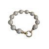 Real Gold Electroplated Pearl Bracelet With Geometric Pattern For Women Simple And Elegant Light Luxury Style