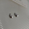 Real Gold Electroplated Silver Needle Metal Ear Studs For Women With Geometric Design
