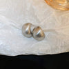 Real Gold Electroplated Silver Needle Metal Ear Studs For Women With Geometric Design