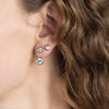 Real Gold Plated Geometric Earrings With 925 Silver Posts Unisex Fashion Jewelry With Ecofriendly Electroplated Finish