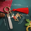 Reindeer Keychain With Dripping Oil Finish And Rhinestone Embellishment Zinc Alloy Bag Charm For Men And Women