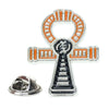 Religious Cross Metal Alloy Brooch With Retro Wings Electroplated For Chest Decoration