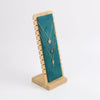 Removable Necklace Display Rack For Jewelry Storage And Store Window Display Made Of Bamboo And Solid Wood With Rectangle Pattern And High Sense Style