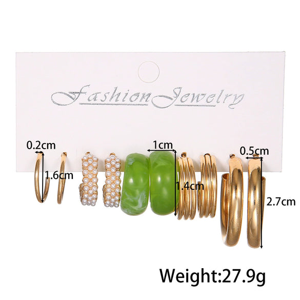 Resin Acrylic Geometric Butterfly Pendant Earrings For Women