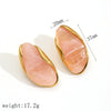 Resin Amber Stainless Steel Fashion Elegant Vintage Geometric Electroplated Women's Earrings