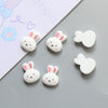 Resin Cartoon White Rabbit Head Carrot Handmade Earrings Hair Jewelry Accessories