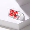 Resin Fruit Square Ring For Women