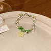 Resin Handmade Foreststyle Star And Flower Bracelet And Necklace Set For Women