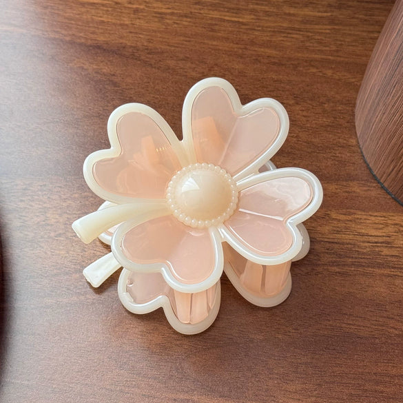 Resin Handmade Plumeria Hair Clip For Women Versatile Cute Hair Accessory