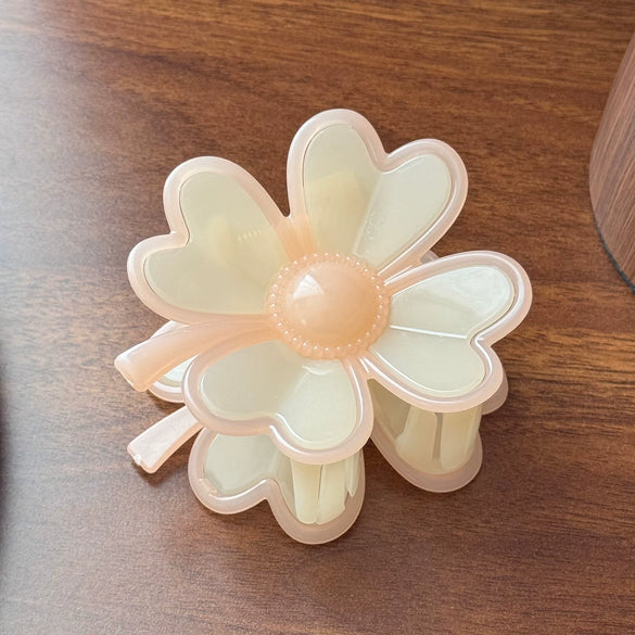 Resin Handmade Plumeria Hair Clip For Women Versatile Cute Hair Accessory