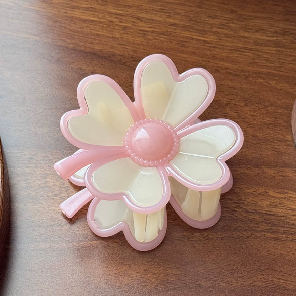 Resin Handmade Plumeria Hair Clip For Women Versatile Cute Hair Accessory