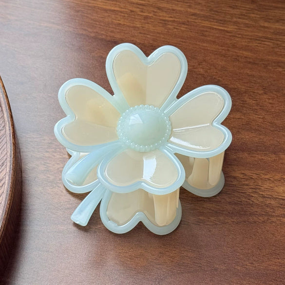 Resin Handmade Plumeria Hair Clip For Women Versatile Cute Hair Accessory