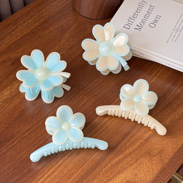 Resin Handmade Plumeria Hair Clip For Women Versatile Cute Hair Accessory
