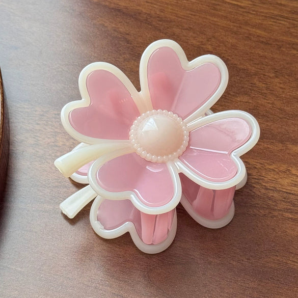 Resin Handmade Plumeria Hair Clip For Women Versatile Cute Hair Accessory