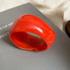Resin Irregular Wide Face Handmade Mori Style Elegant Niche Design Bracelet