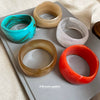 Resin Irregular Wide Face Handmade Mori Style Elegant Niche Design Bracelet