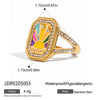 Resin Love Letter Colorful Stacked Bracelet With Electroplating Featuring Letters Numbers Text