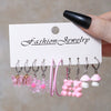 Resin Lovely Geometric Style Daisy Mushroom Butterfly Cshaped Pendant Earrings For Women