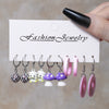 Resin Lovely Geometric Style Daisy Mushroom Butterfly Cshaped Pendant Earrings For Women