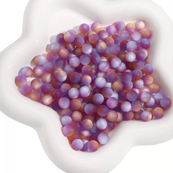 Resin Magic Cat Eyes Round Beads Handmade Diy Jewelry Loose Beads Material Accessories