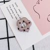 Resin Milk Tea Spotted Halfhole Flower Earrings Jewelry Accessories With Environmental Protection Treatment