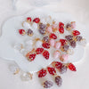 Resin Strawberry Raspberry Inlaid Pearl Jewelry Accessories Pendant Earrings