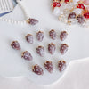 Resin Strawberry Raspberry Inlaid Pearl Jewelry Accessories Pendant Earrings