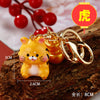 Resin Zodiac Dragon Lucky Ingot Keychain For Women's Bags