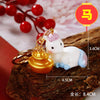 Resin Zodiac Dragon Lucky Ingot Keychain For Women's Bags