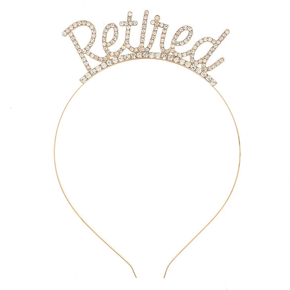 Retirement Flag Balloon Hanging Decoration Swallowtail Letter Pull Flower Headband Simple Style