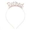 Retirement Flag Balloon Hanging Decoration Swallowtail Letter Pull Flower Headband Simple Style