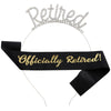 Retirement Headband Shoulder Strap Hair Accessories Rose Gold Champagne Gold Simple Style