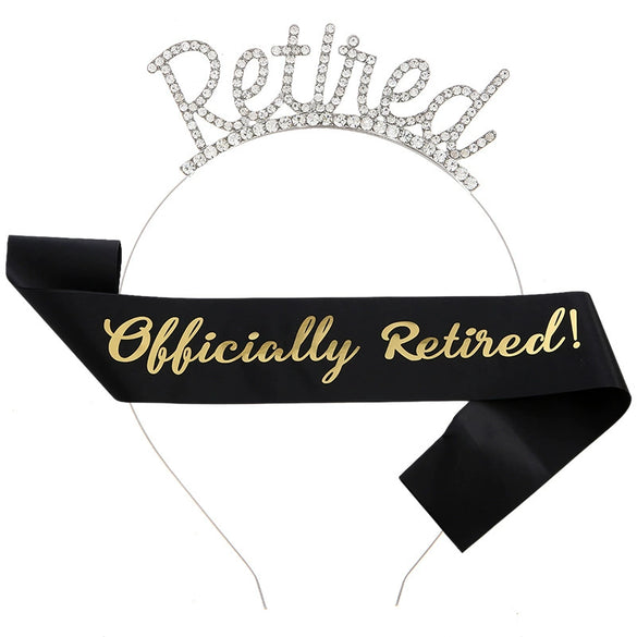 Retirement Headband Shoulder Strap Hair Accessories Rose Gold Champagne Gold Simple Style