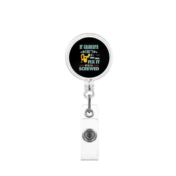 Retractable Badge Clip Nurse Id Buckle Abs Material Modern Art Style Rotating Reel Easy Pull Buckle With Patch