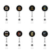 Retractable Badge Clip Nurse Id Buckle Abs Material Modern Art Style Rotating Reel Easy Pull Buckle With Patch