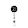 Retractable Badge Clip Nurse Id Buckle Abs Material Modern Art Style Rotating Reel Easy Pull Buckle With Patch