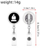 Retractable Id Badge Reel Puller Abs Material Modern Art Chess Glue Patch Easy Pull Buckle Printing