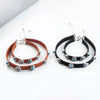 Retro Alloy Necklace With Flame Stone Electroplated Design