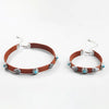 Retro Alloy Necklace With Flame Stone Electroplated Design
