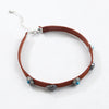 Retro Alloy Necklace With Flame Stone Electroplated Design