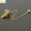 Retro Alloy Spiral Pendulum Necklace With Geometric Pendant Antique Copper Electroplated Finish And Ball Chain Jewelry Ornament