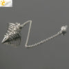 Retro Alloy Spiral Pendulum Necklace With Geometric Pendant Antique Copper Electroplated Finish And Ball Chain Jewelry Ornament