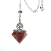 Retro Artificial Crystal Geometric Shape Life Tree Pendant Pendulum Purely Handmade