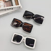 Retro B Shaped Square Large Frame Sunglasses For Women And Men Frame Material Pc Lens Material Resin