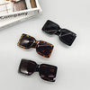 Retro B Shaped Square Large Frame Sunglasses For Women And Men Frame Material Pc Lens Material Resin
