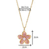Retro Baroque Insect Fruit Stainless Steel Pendant Necklace With O Word Chain And Electroplating