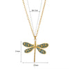 Retro Baroque Insect Fruit Stainless Steel Pendant Necklace With O Word Chain And Electroplating