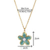 Retro Baroque Insect Fruit Stainless Steel Pendant Necklace With O Word Chain And Electroplating